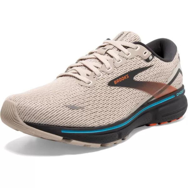 Brooks Mens Ghost 15 Neutral Running ShoeWhite SandRed OrangeBlue