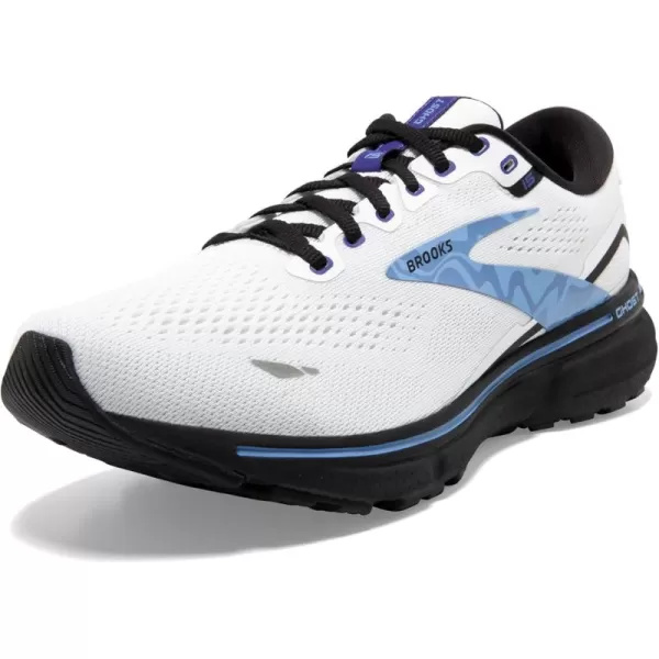 Brooks Mens Ghost 15 Neutral Running ShoeWhiteBlackVista