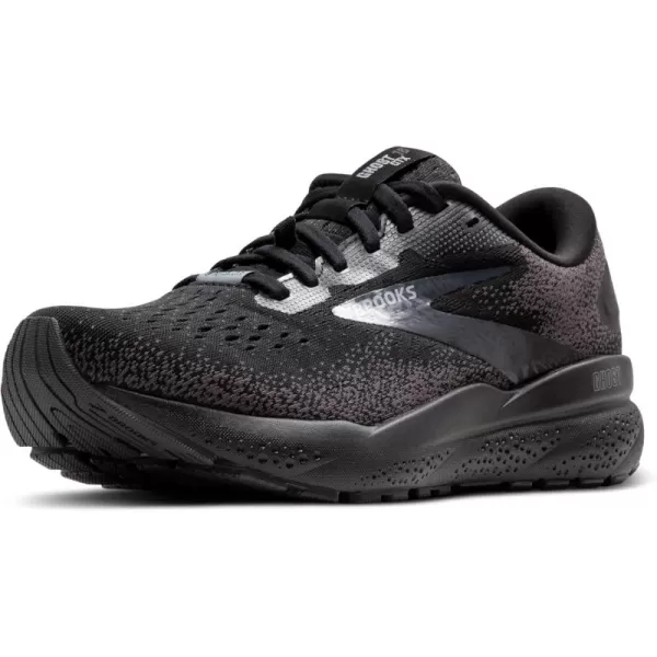 Brooks Mens Ghost 16 GTX Waterproof Neutral Running ShoeBlackBlackEbony