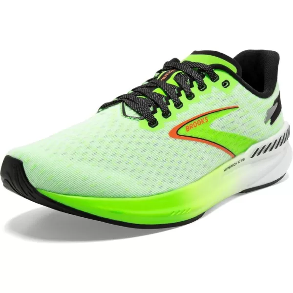 Brooks Mens Hyperion GTS Supportive Running ShoeGreen GeckoRed OrangeWhite