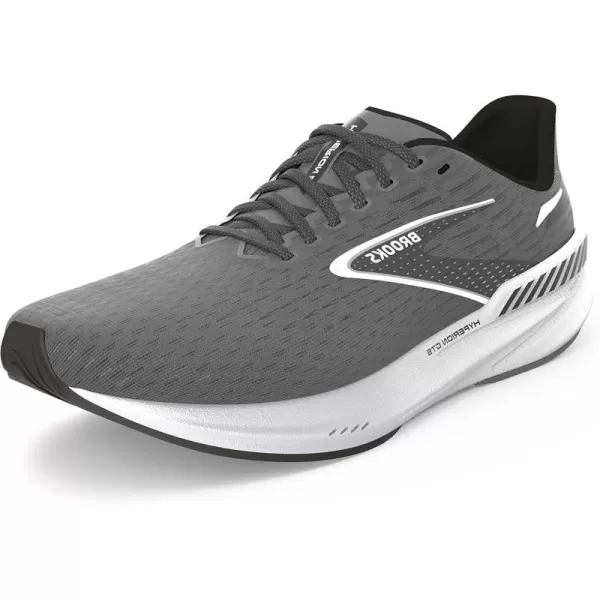 Brooks Mens Hyperion GTS Supportive Running ShoeGunmetalBlackWhite