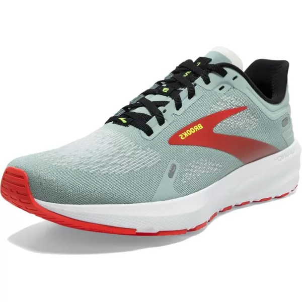 Brooks Mens Launch 9 Neutral Running ShoeBlue SurfBlackCherry Tomato