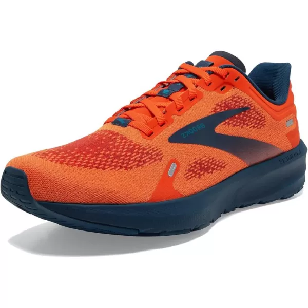 Brooks Mens Launch 9 Neutral Running ShoeFlameTitanCrystal Teal