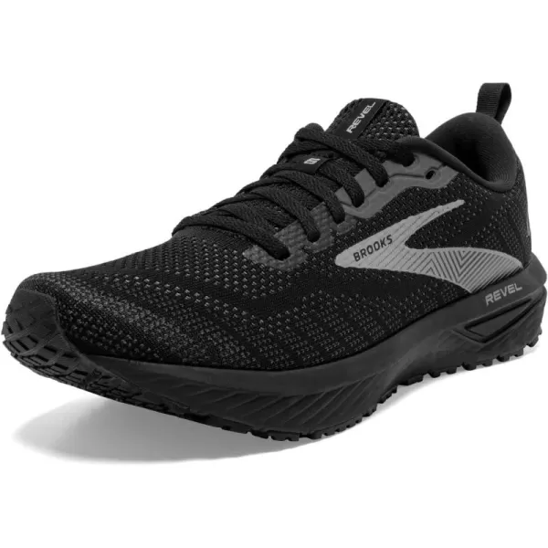 Brooks Mens Revel 6 Neutral Running ShoeBlackBlackened PearlGrey
