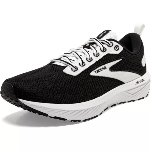 Brooks Mens Revel 6 Neutral Running ShoeBlackWhite