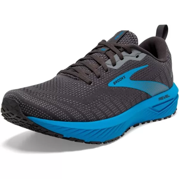 Brooks Mens Revel 6 Neutral Running ShoeBlackened PearlBlue