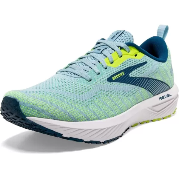 Brooks Mens Revel 6 Neutral Running ShoeLight BlueNightlife