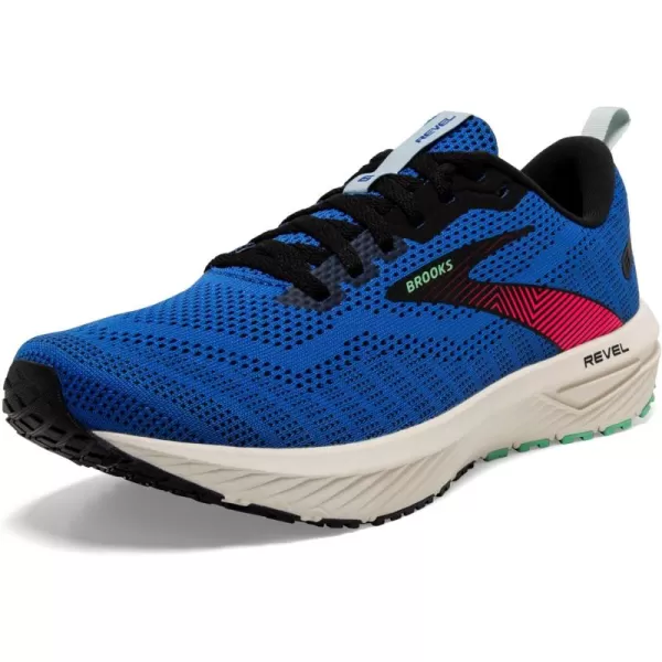 Brooks Mens Revel 6 Neutral Running ShoeVictoria BlueBlackSpring Bud
