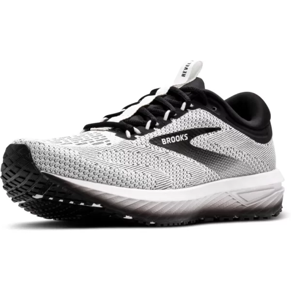 Brooks Mens Revel 7 Neutral Running ShoeWhiteBlack