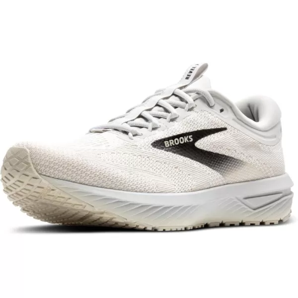 Brooks Mens Revel 7 Neutral Running ShoeWhitePelicanBlack