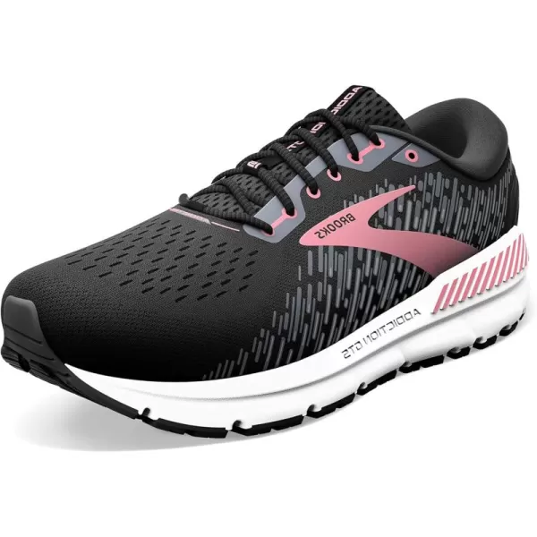 Brooks Womens Addiction GTS 15 Supportive Running ShoeBlackEbonyMauvewood