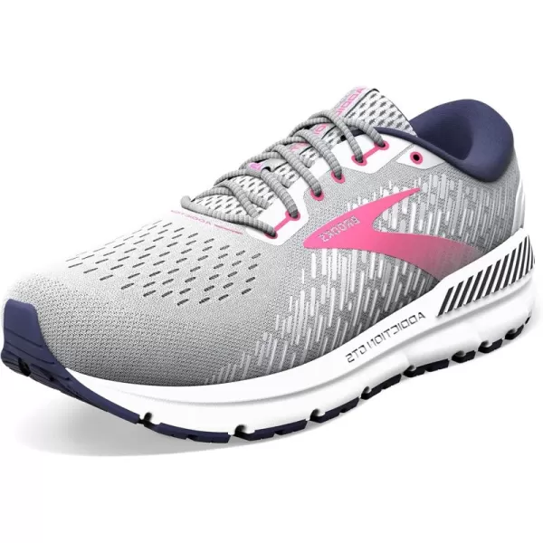 Brooks Womens Addiction GTS 15 Supportive Running ShoeOysterPeacoatLilac Rose