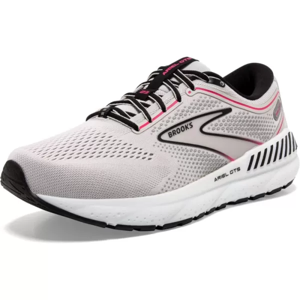 Brooks Womens Ariel GTS 23 Supportive Running ShoeGreyBlackPink