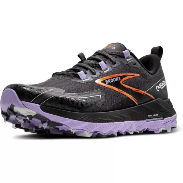 Brooks Womens Cascadia 18 Mountain Trail Running ShoeEbonySweet LavenderCopper