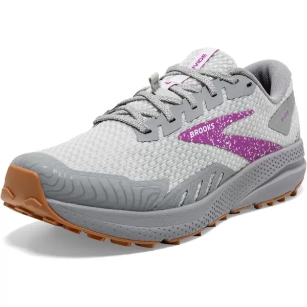 Brooks Womens Divide 4 Trail Running ShoeAlloyOysterViolet