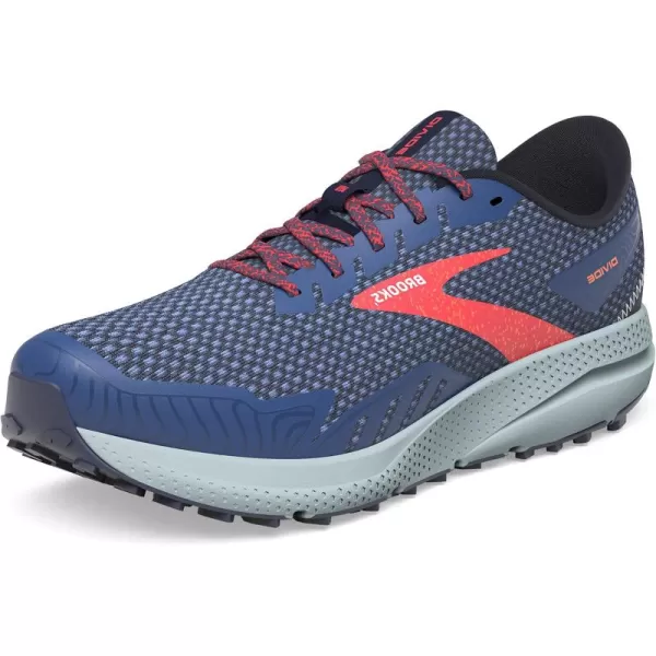Brooks Womens Divide 4 Trail Running ShoeNavyBittersweetPeacoat