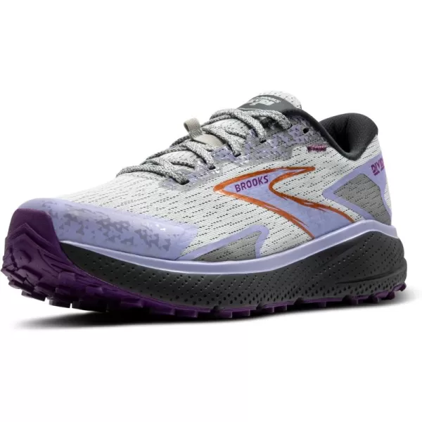 Brooks Womens Divide 5 Trail Running ShoeMercuryEbonySweet Lavender