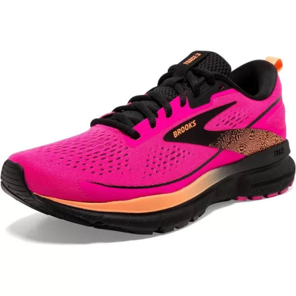 Brooks Womens Trace 3 Neutral Running ShoePink GloBlackOrange