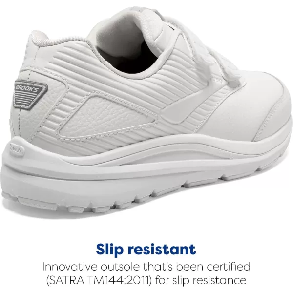 Brooks Mens Addiction Walker VStrap 2 Walking ShoeWhiteWhite