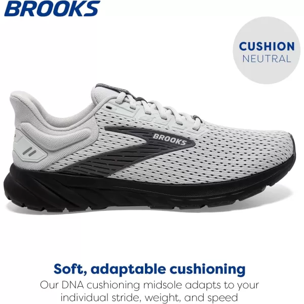 Brooks Mens Anthem 6 Neutral Running ShoeGreyBlackened PearlGrey