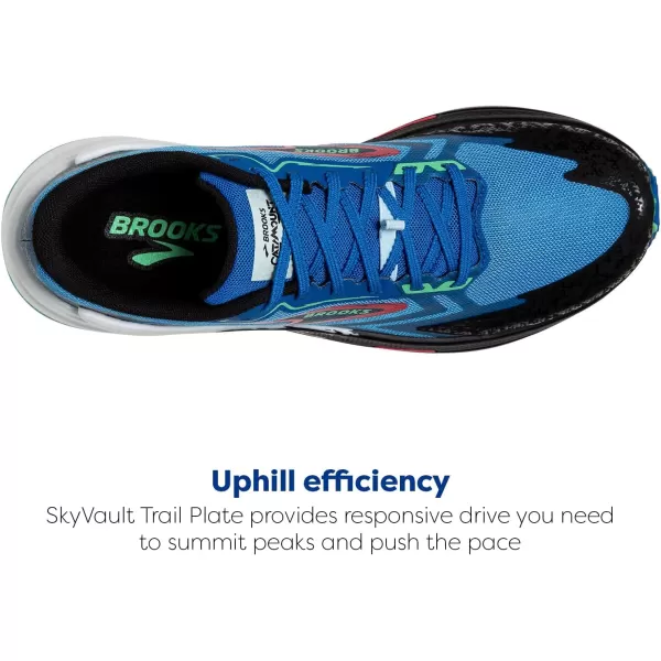 Brooks Mens Catamount 3 Trail Running ShoeVictoria BlueBlackSpring Bud