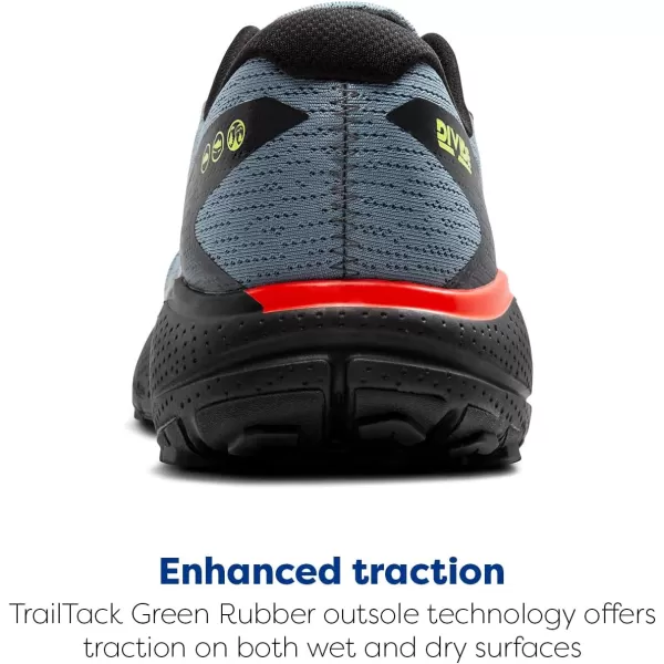 Brooks Mens Divide 5 Trail Running ShoeCitadelEbonyLime