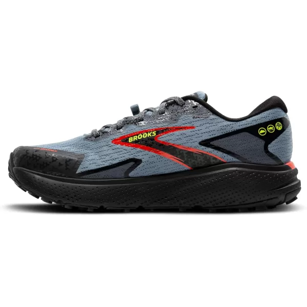 Brooks Mens Divide 5 Trail Running ShoeCitadelEbonyLime