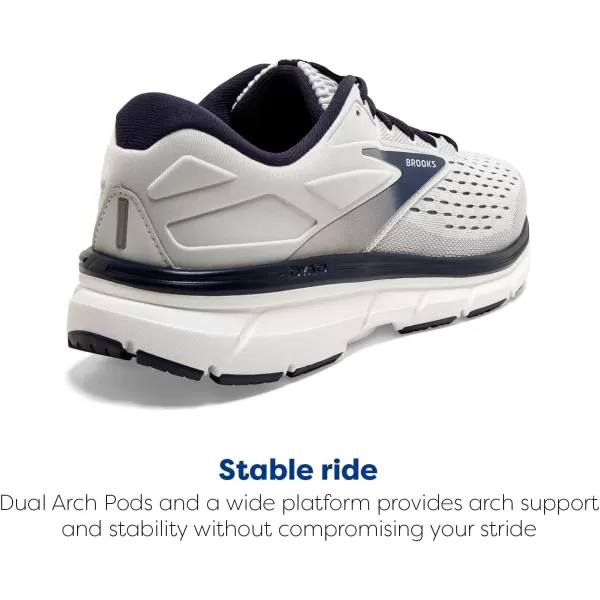 Brooks Mens Dyad 11 Running ShoeAntarcticaGreyPeacoat