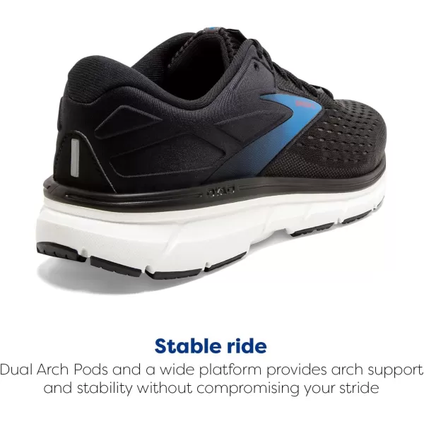 Brooks Mens Dyad 11 Running ShoeBlackEbonyBlue