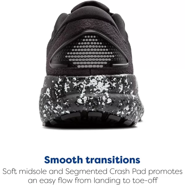 Brooks Mens Ghost 16 Neutral Running ShoeBlackIronLava