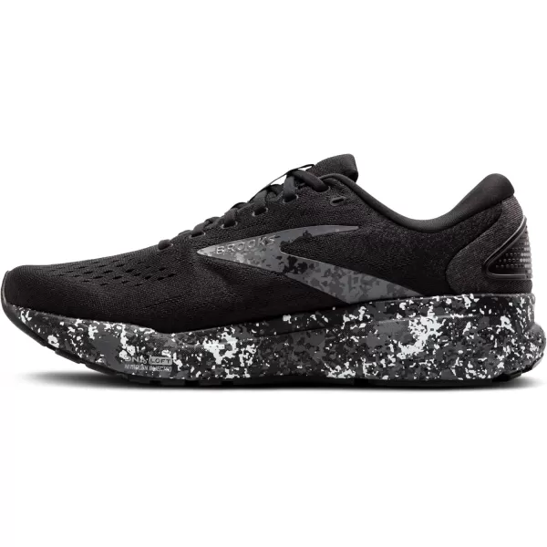Brooks Mens Ghost 16 Neutral Running ShoeBlackIronLava