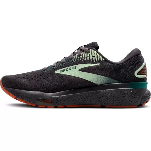 Brooks Mens Ghost 16 Neutral Running ShoeBlackened PearlJune BugGreen