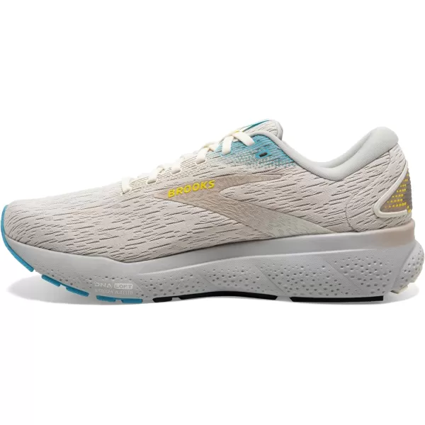Brooks Mens Ghost 16 Neutral Running ShoeCoconutBlueYellow