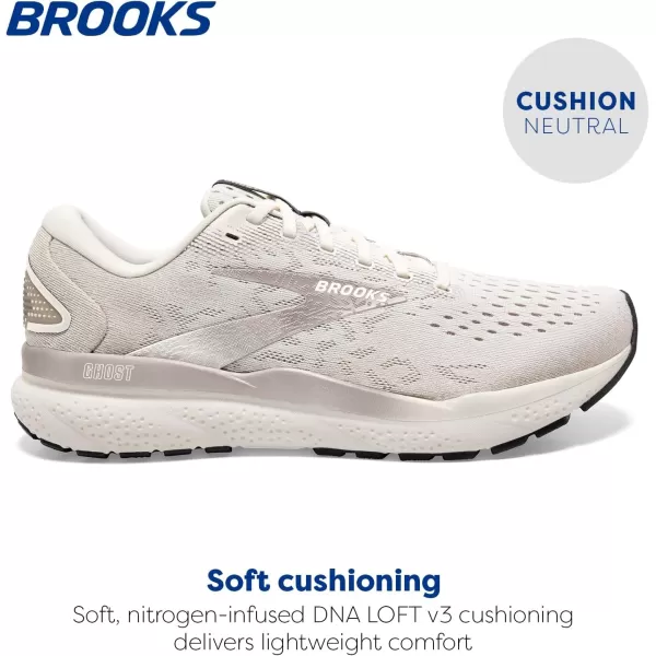 Brooks Mens Ghost 16 Neutral Running ShoeCoconutChateauForged Iron