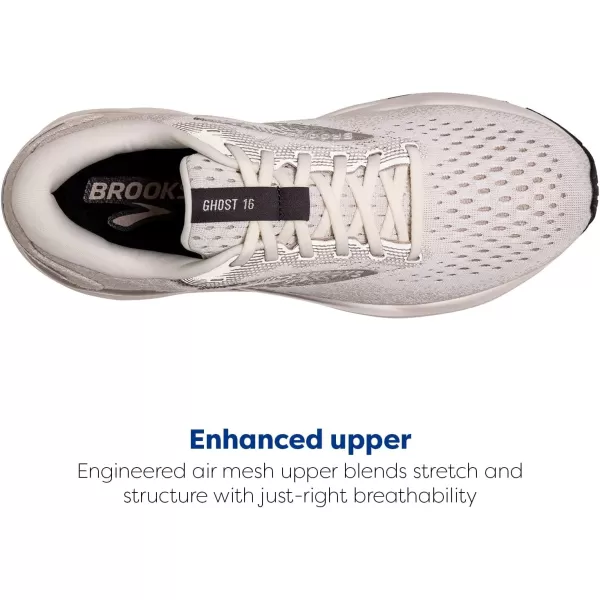Brooks Mens Ghost 16 Neutral Running ShoeCoconutChateauForged Iron