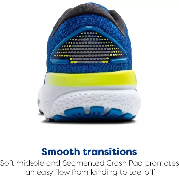 Brooks Mens Ghost 16 Neutral Running ShoeElectric BlueNavyLemon