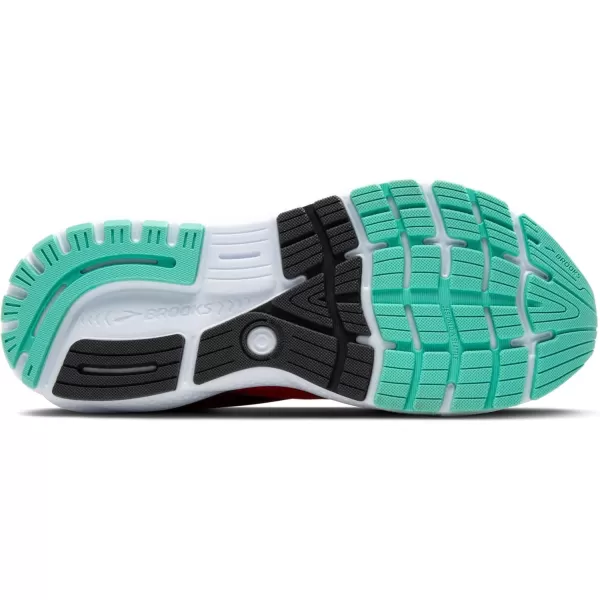 Brooks Mens Ghost 16 Neutral Running ShoeFiery RedEbonyCockatoo