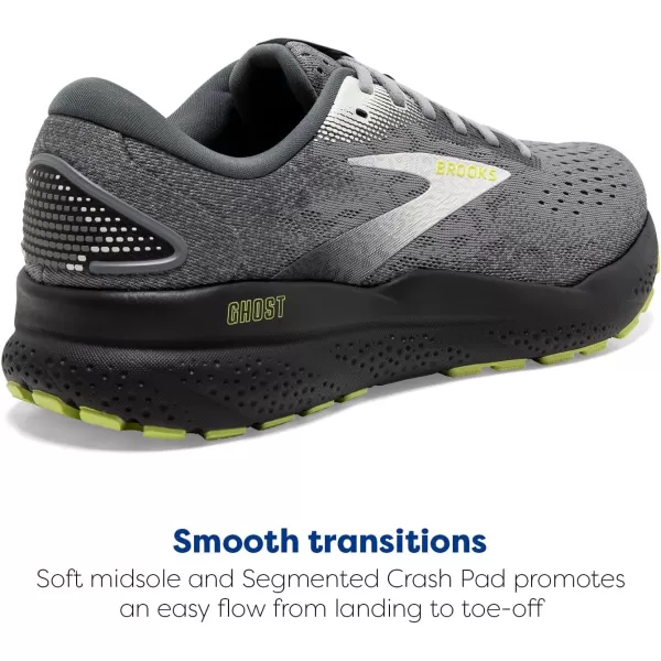 Brooks Mens Ghost 16 Neutral Running ShoePrimerGreyLime