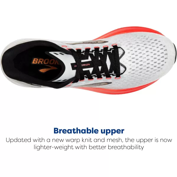 Brooks Mens Hyperion Neutral Running ShoeBlueFiery CoralOrange