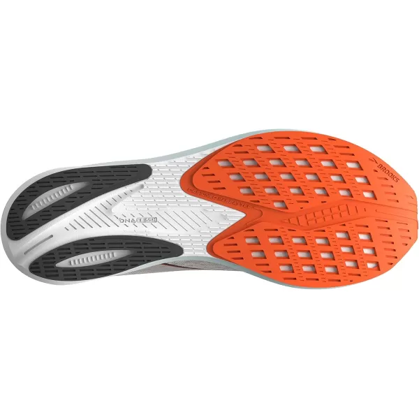 Brooks Mens Hyperion Neutral Running ShoeGreySkylightRed Orange