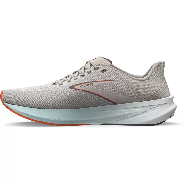 Brooks Mens Hyperion Neutral Running ShoeGreySkylightRed Orange