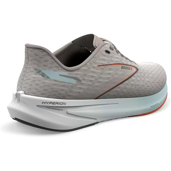 Brooks Mens Hyperion Neutral Running ShoeGreySkylightRed Orange