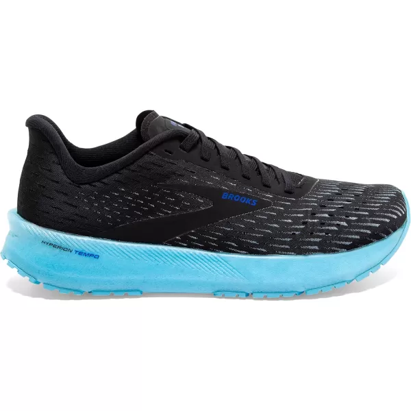 Brooks Mens Hyperion Tempo Road Running ShoeBlackIced AquaBlue