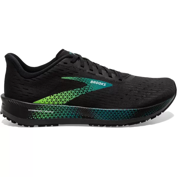 Brooks Mens Hyperion Tempo Road Running ShoeBlackKayakingGreen Gecko