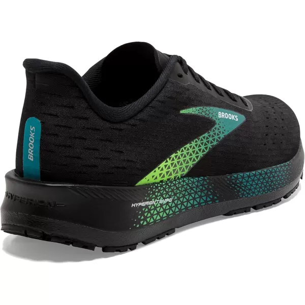 Brooks Mens Hyperion Tempo Road Running ShoeBlackKayakingGreen Gecko