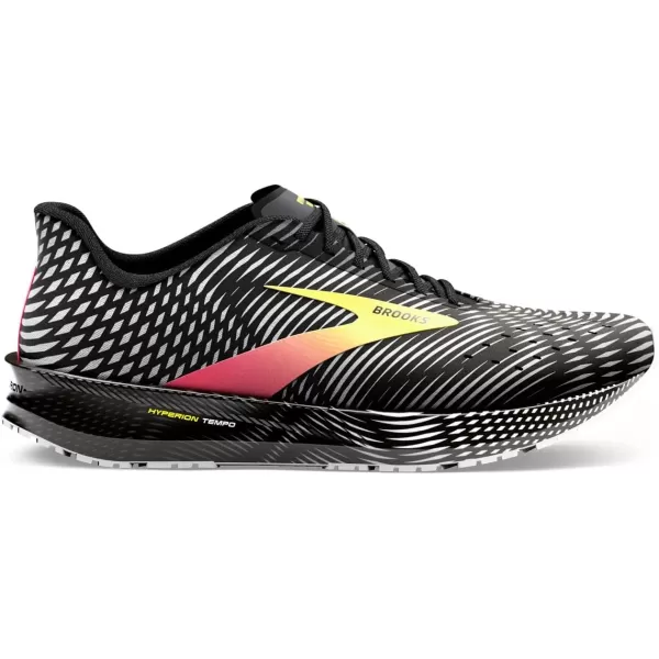 Brooks Mens Hyperion Tempo Road Running ShoeBlackPinkYellow