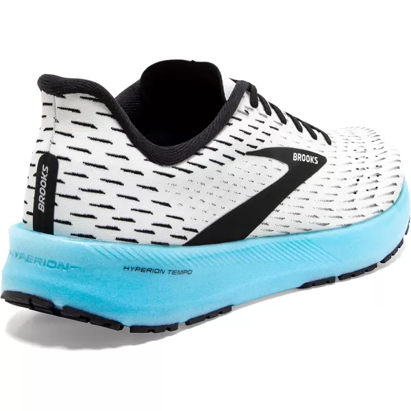 Brooks Mens Hyperion Tempo Road Running ShoeWhiteBlackIced Aqua