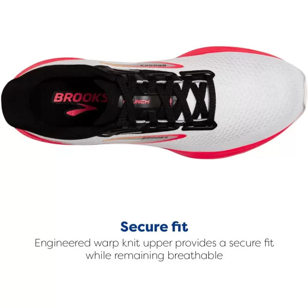 Brooks Mens Launch 10 Neutral Running ShoeBlue Black Fiery Coral