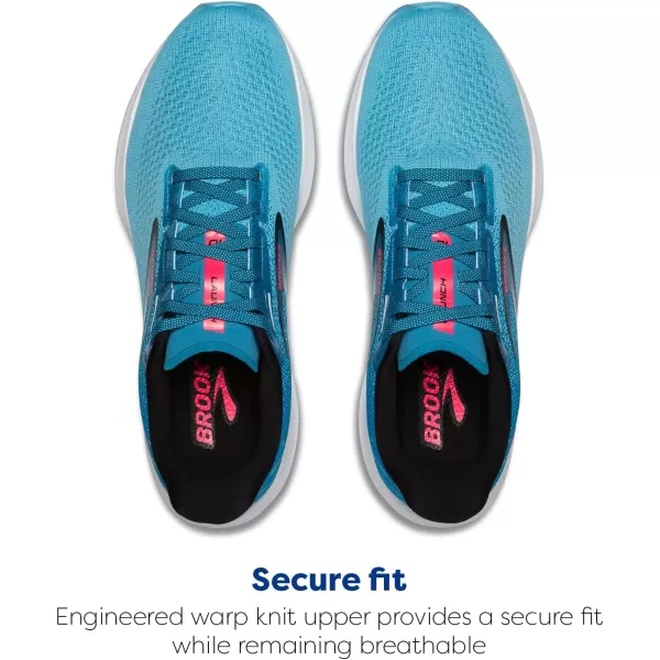 Brooks Mens Launch 10 Neutral Running ShoeCrystal SeasBlue JayBlack