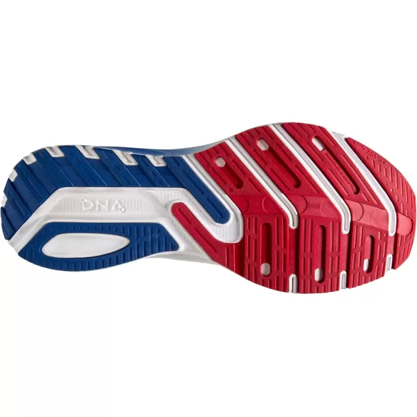 Brooks Mens Launch 10 Neutral Running ShoeWhiteTangoSurf